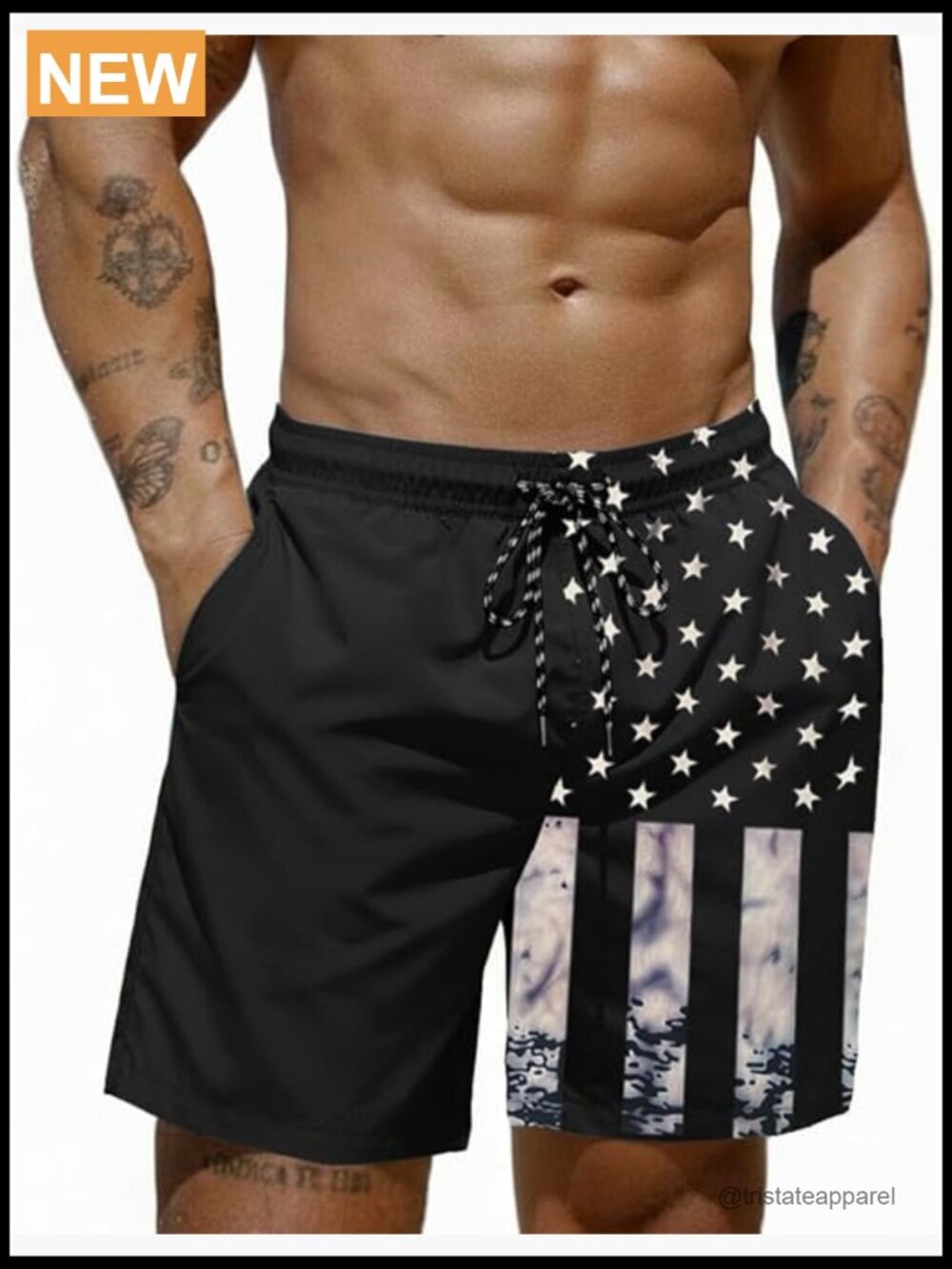 Men's Swim Trunks 7 Inch with Mesh Liner Quick Dry